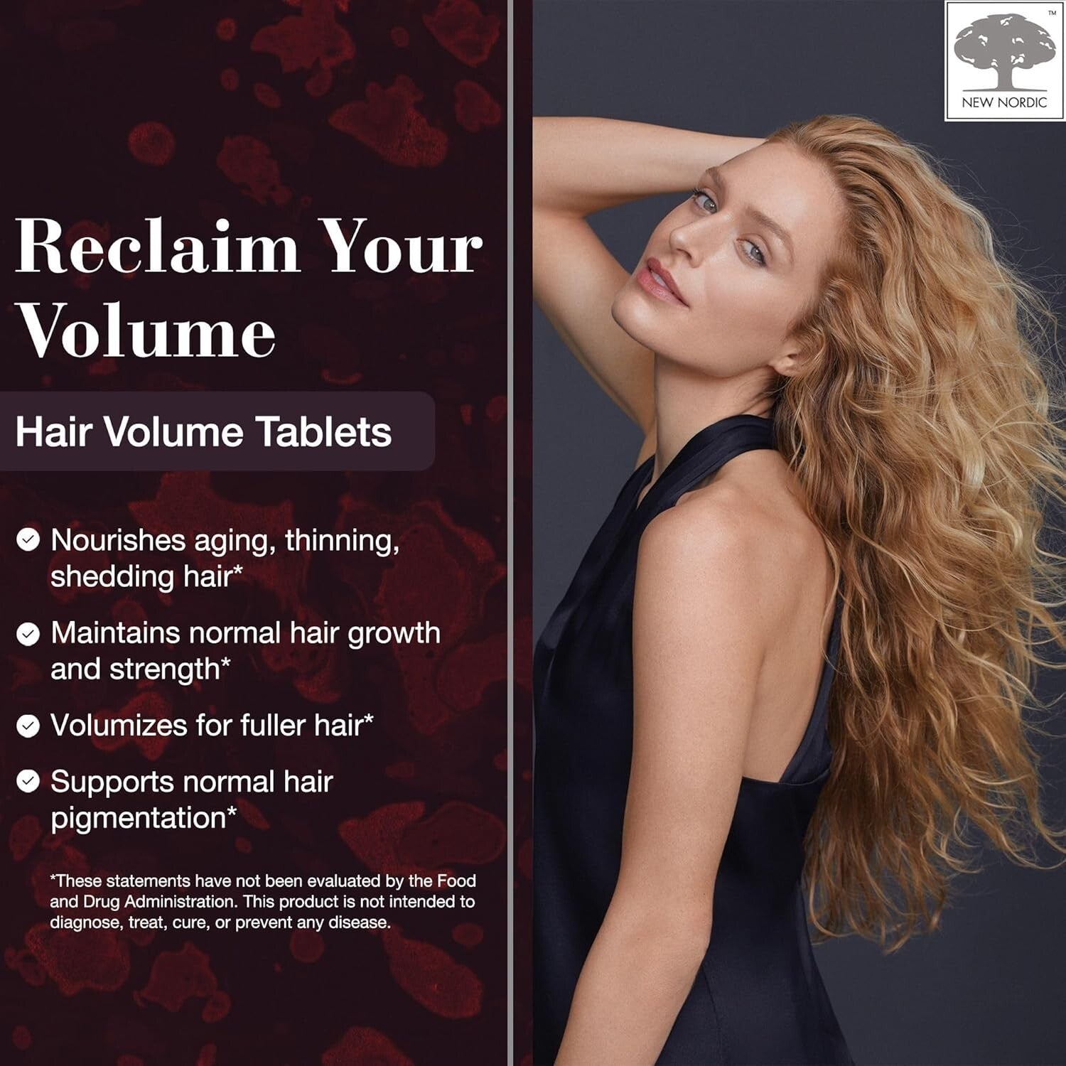 New Nordic Hair Volume Dietary Supplement - 30 Tablets