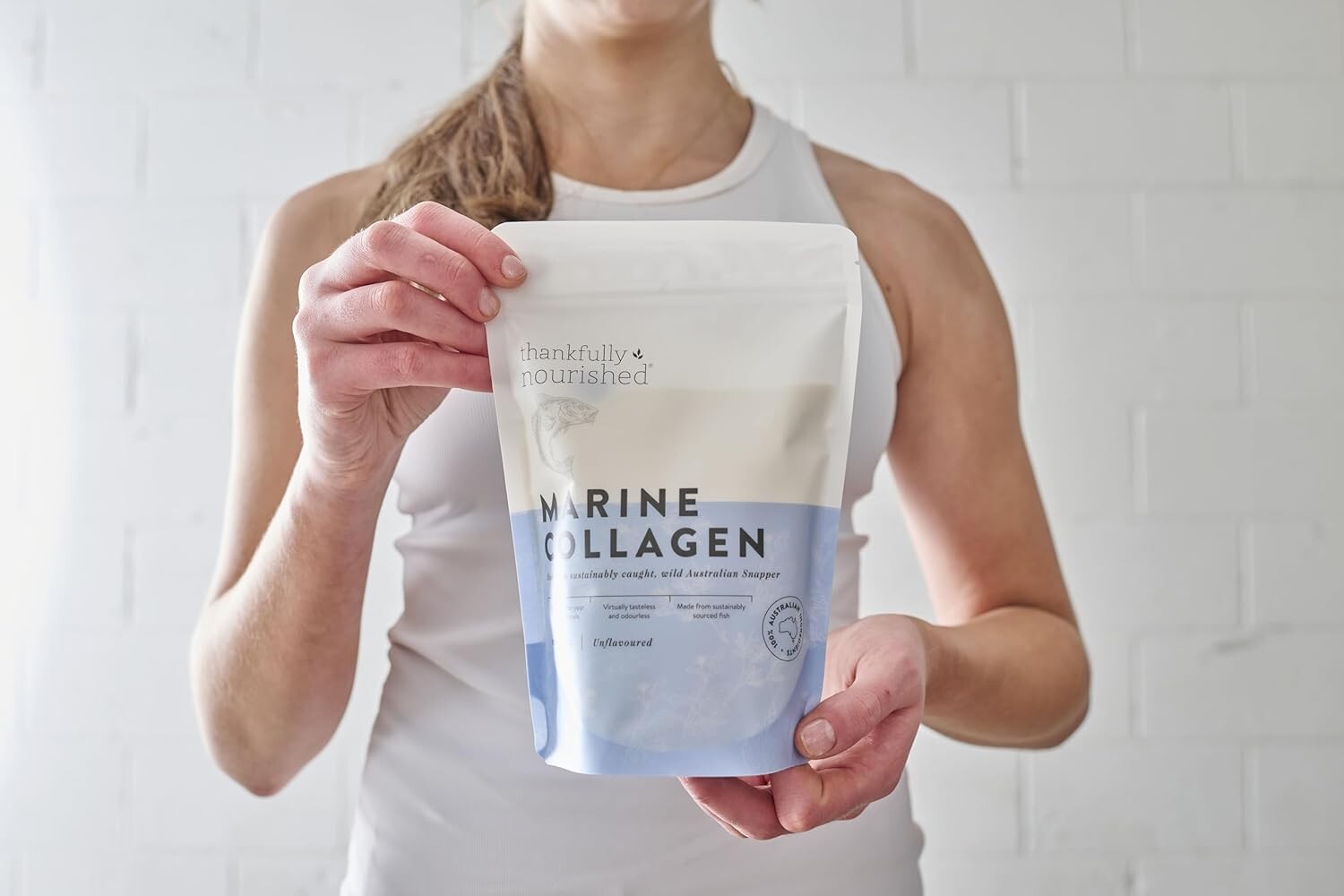 THANKFULLY NOURISHED Marine Collagen - 100g  Free Shipping