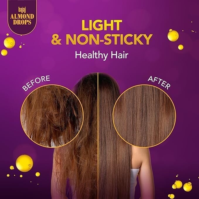 Bajaj Almond Drops Hair Oil, 100 Ml  Free Shipping