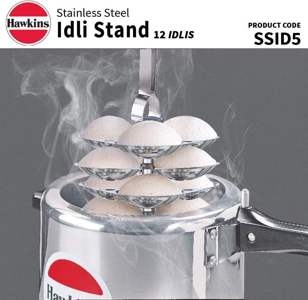 Hawkins Stainless Steel Idli Stand for 12 Idlis  Free Shipping