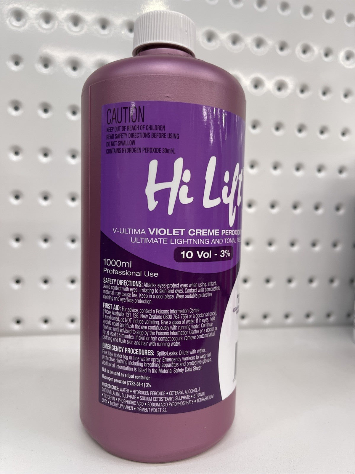 HI LIFT PEROXIDE VIOLET 10VOL OR 3% 1 LITRE
