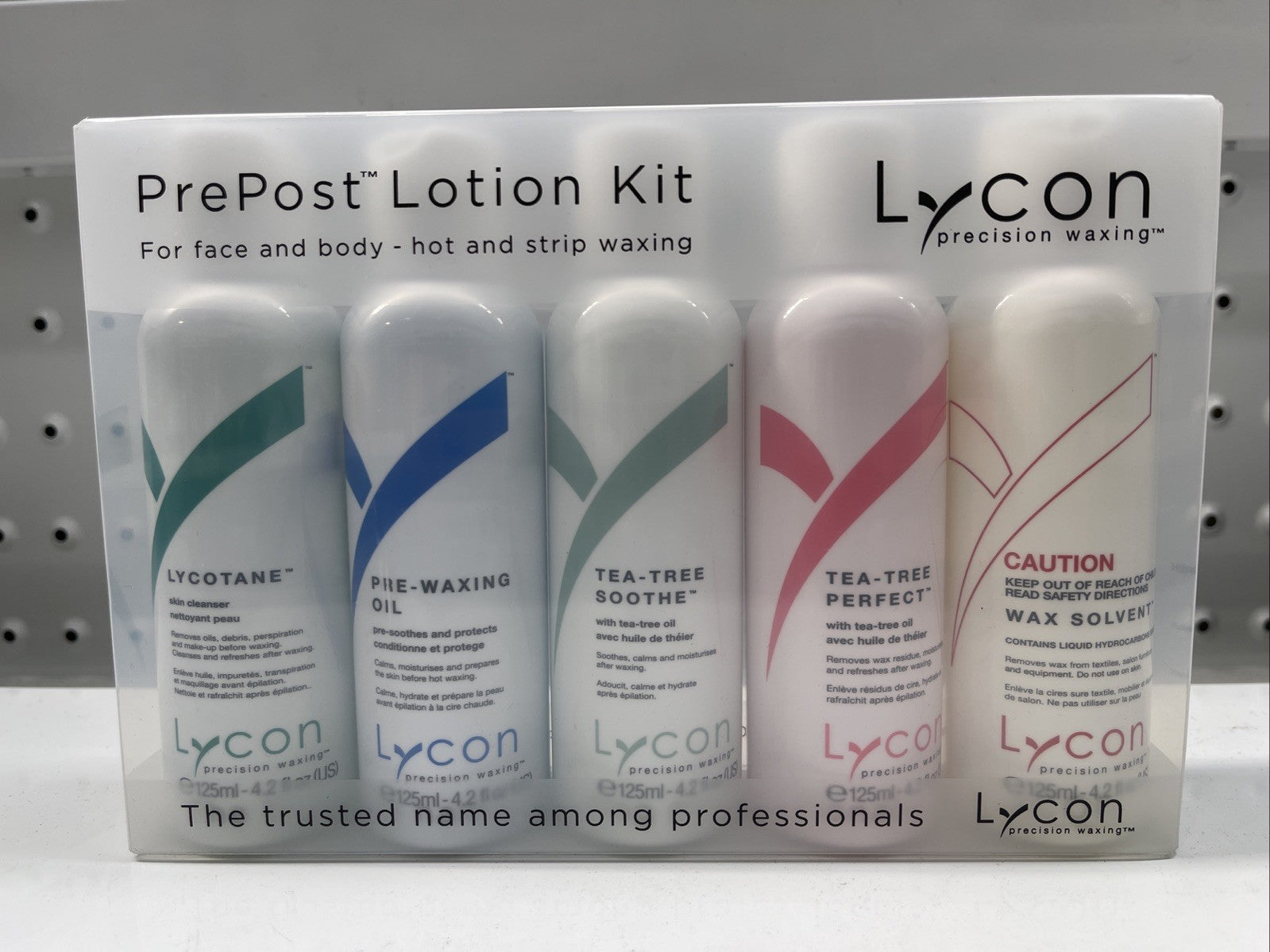 Lycon Pre Post Before After Waxing Kit Lycotane Pre-waxing oil Tea tree Soothe