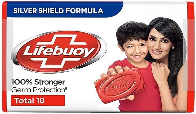 (125g X 12 Bars) - Lifebuoy Total 10- Soap Bar - 125g X 12 Bars (125g X 12 Bars)