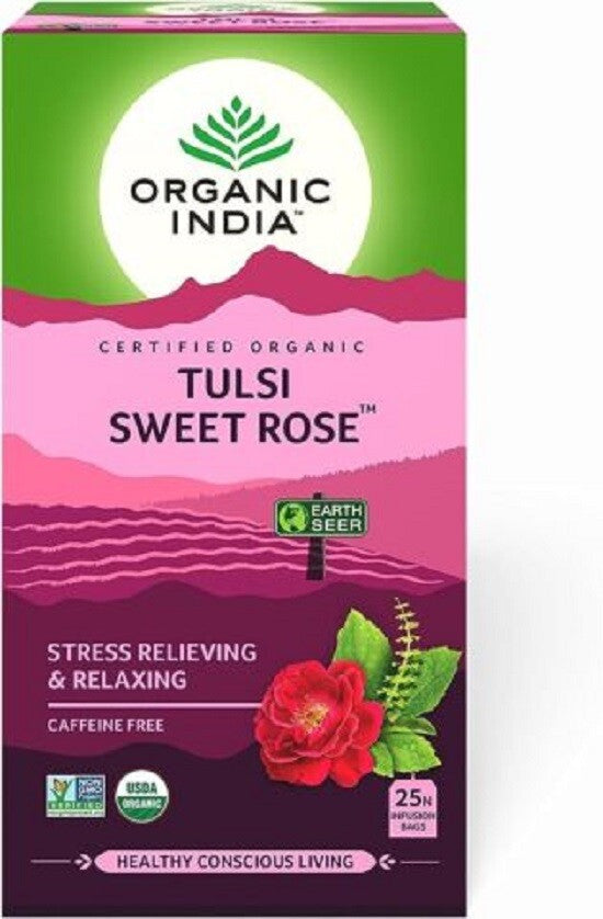ORGANIC INDIA TEA TULSI 25 TEABAGS - CHOOSE YOUR FAVORITE FLAVOURS