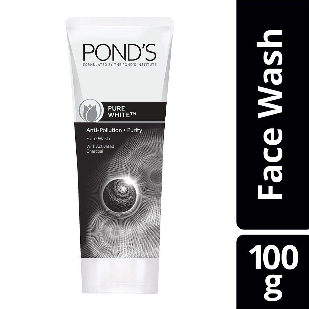 Pond's Pure White Anti Pollution Face Wash, 100 g (pack of 2) free shipping