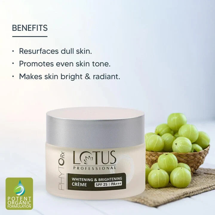 Lotus PHYTORx Whitening & Brightening Creme SPF 25 | Pa+++  Free Shipping