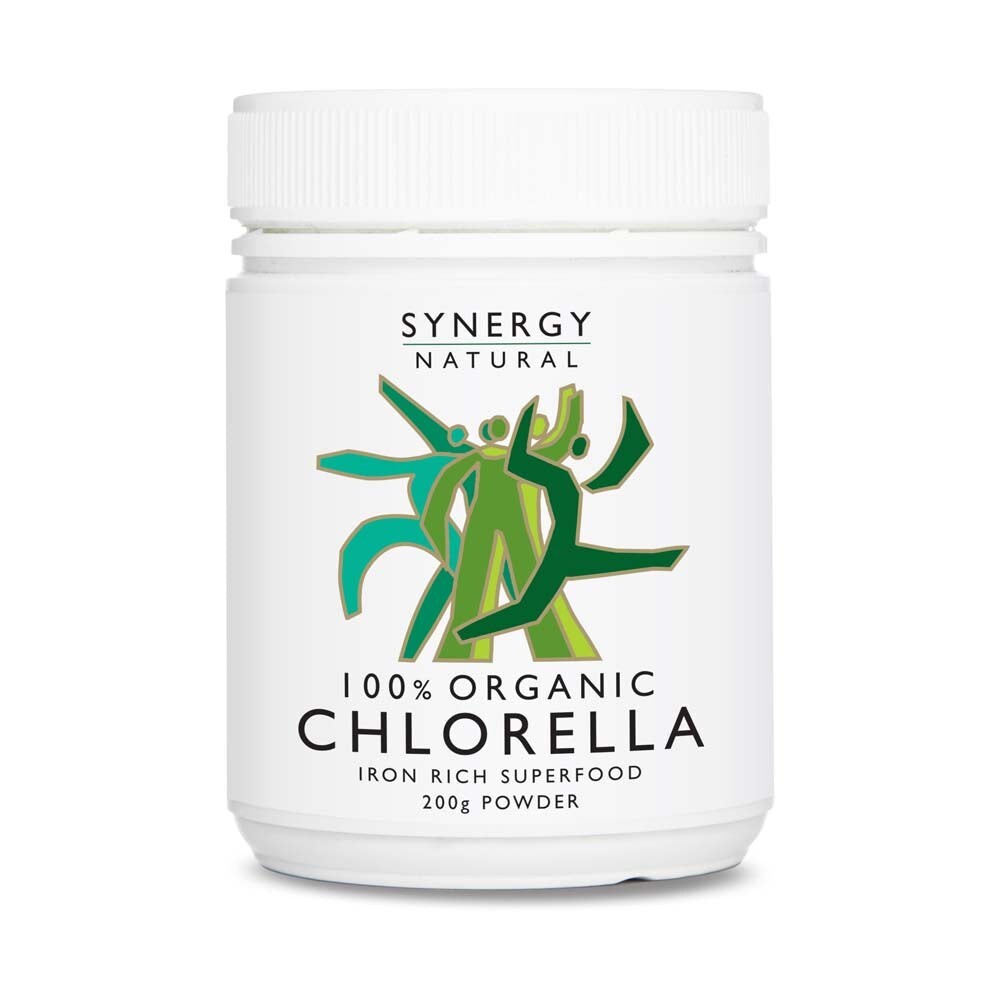 Synergy Natural Organic Chlorella Powder 200g Free shipping