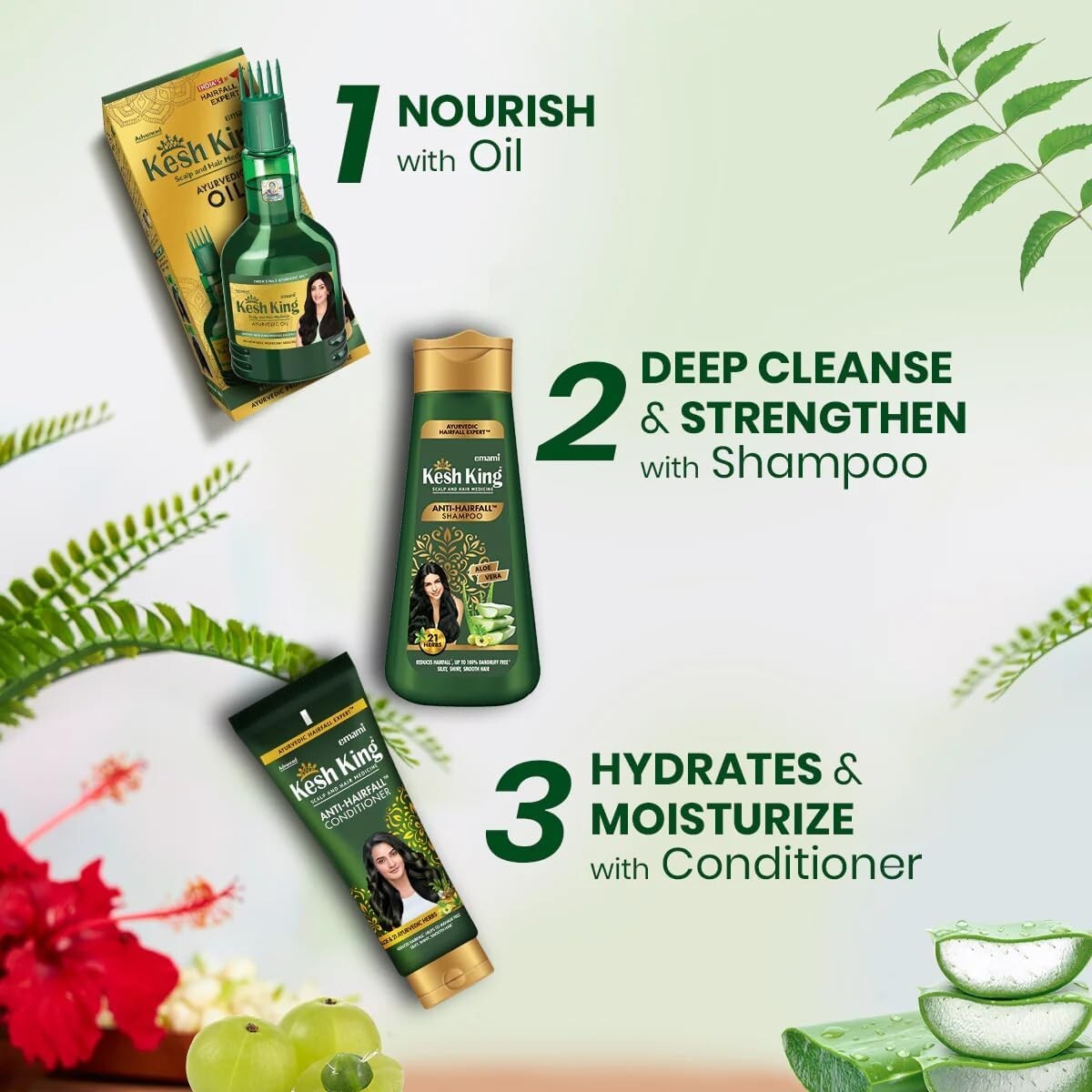 Kesh King Herbal Shampoo 200ml - 1 Pack