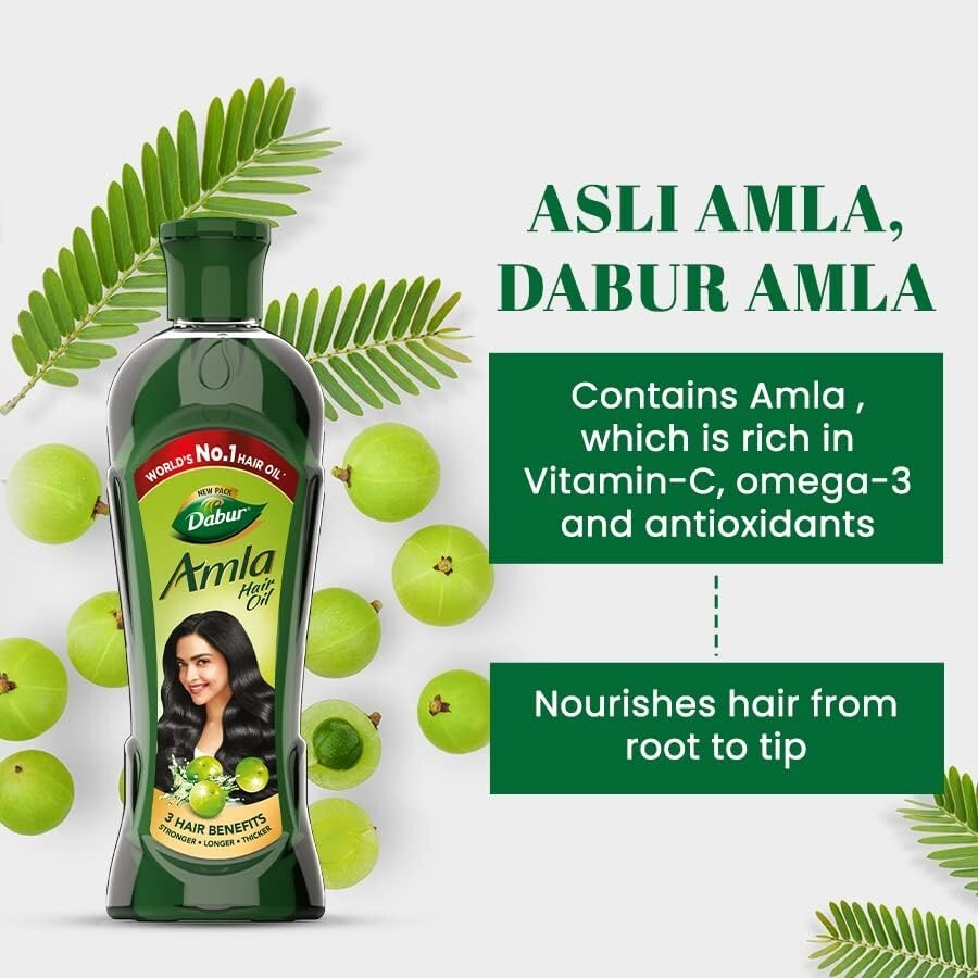Dabur Amla Hair Oil for Long, Healthy and Strong Hair - 450 ml  Free Shipping