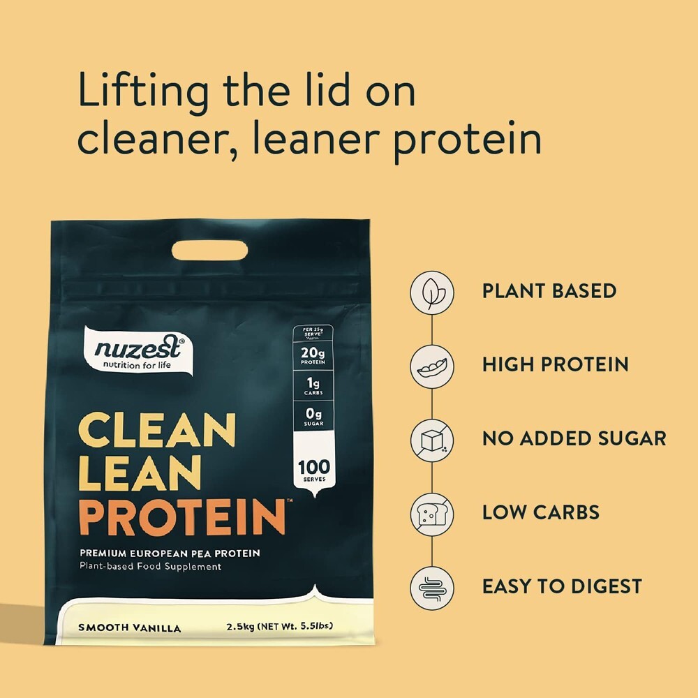 Nuzest Lean Protein Smooth Vanilla 2.5kg - Free shipping