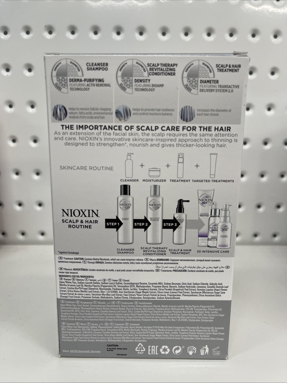 Nioxin System 1 Trial Kit for Natural Hair with Light Thinning | AUS SELLER 