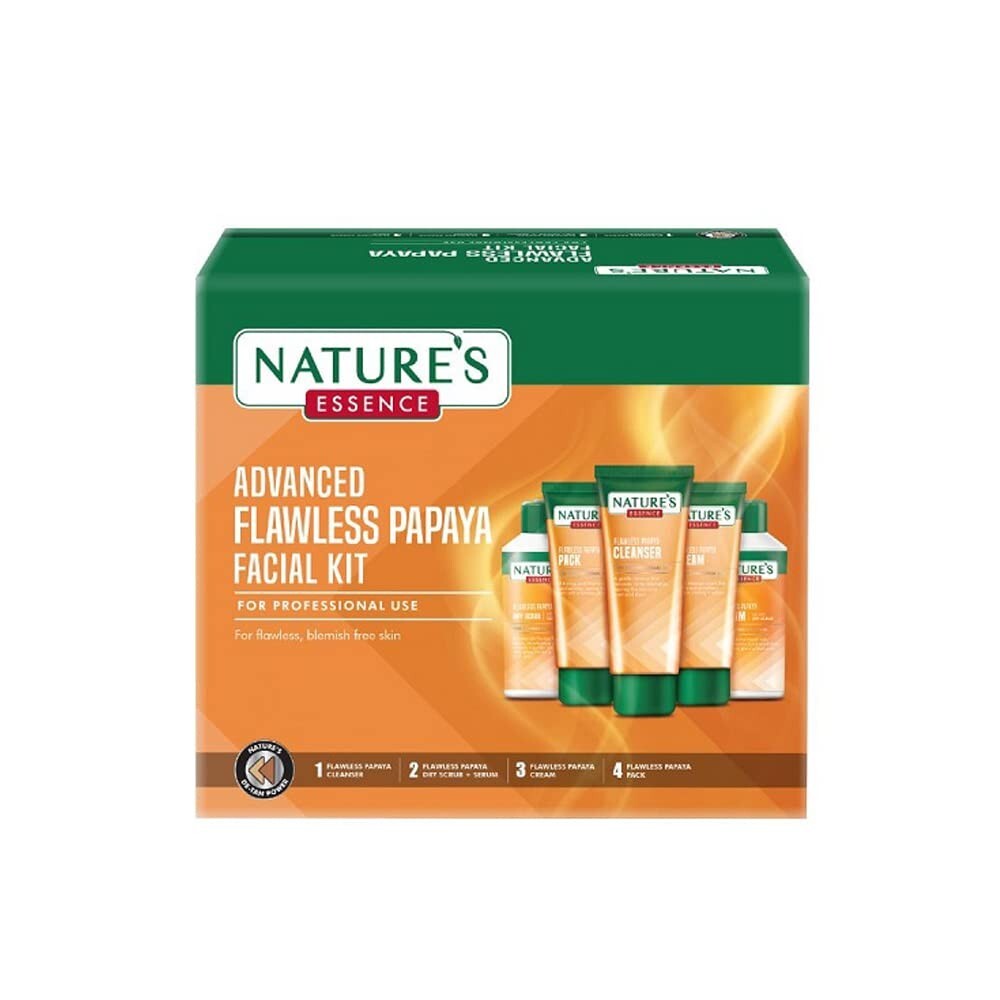 Nature's Essence Advanced Flawless Papaya Facial Kit  Free Shipping