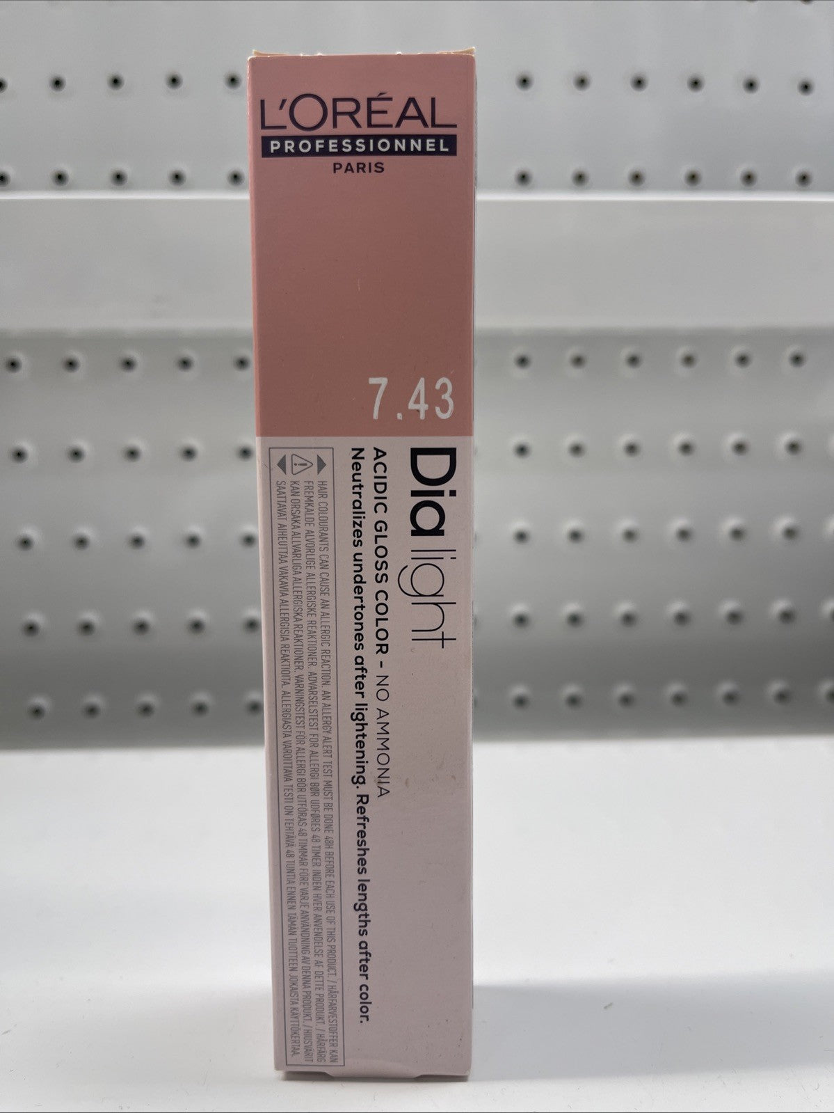 L'Oreal Dia Light 50ml Copper Golden Blonde 7.43. Free Shipping