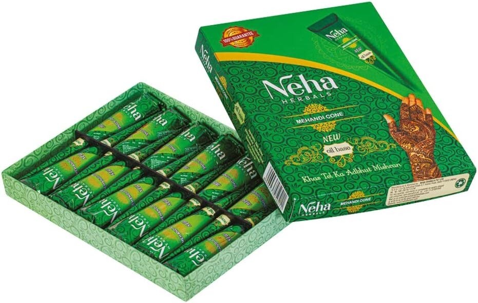 neha herbal Mehandi Cone (Pack of 12)  Free Shipping
