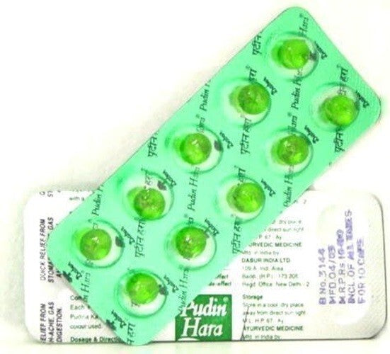 Dabur Pudin Hara Pearls (Strip of 10) 10 Pack - Styledivahub