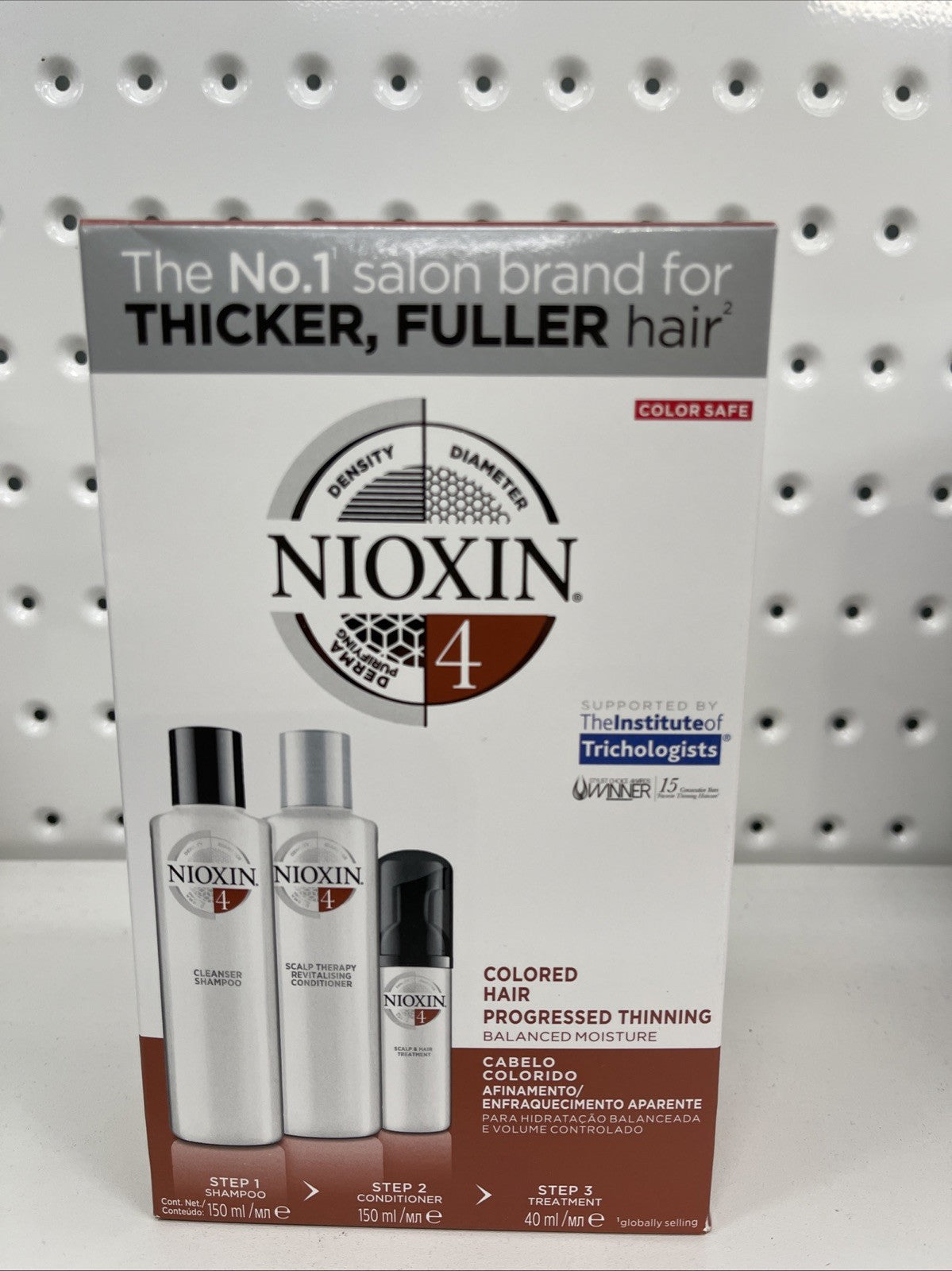 Nioxin System 4 Starter Kit for progressed thinning Coloured Hair Aus Stock  