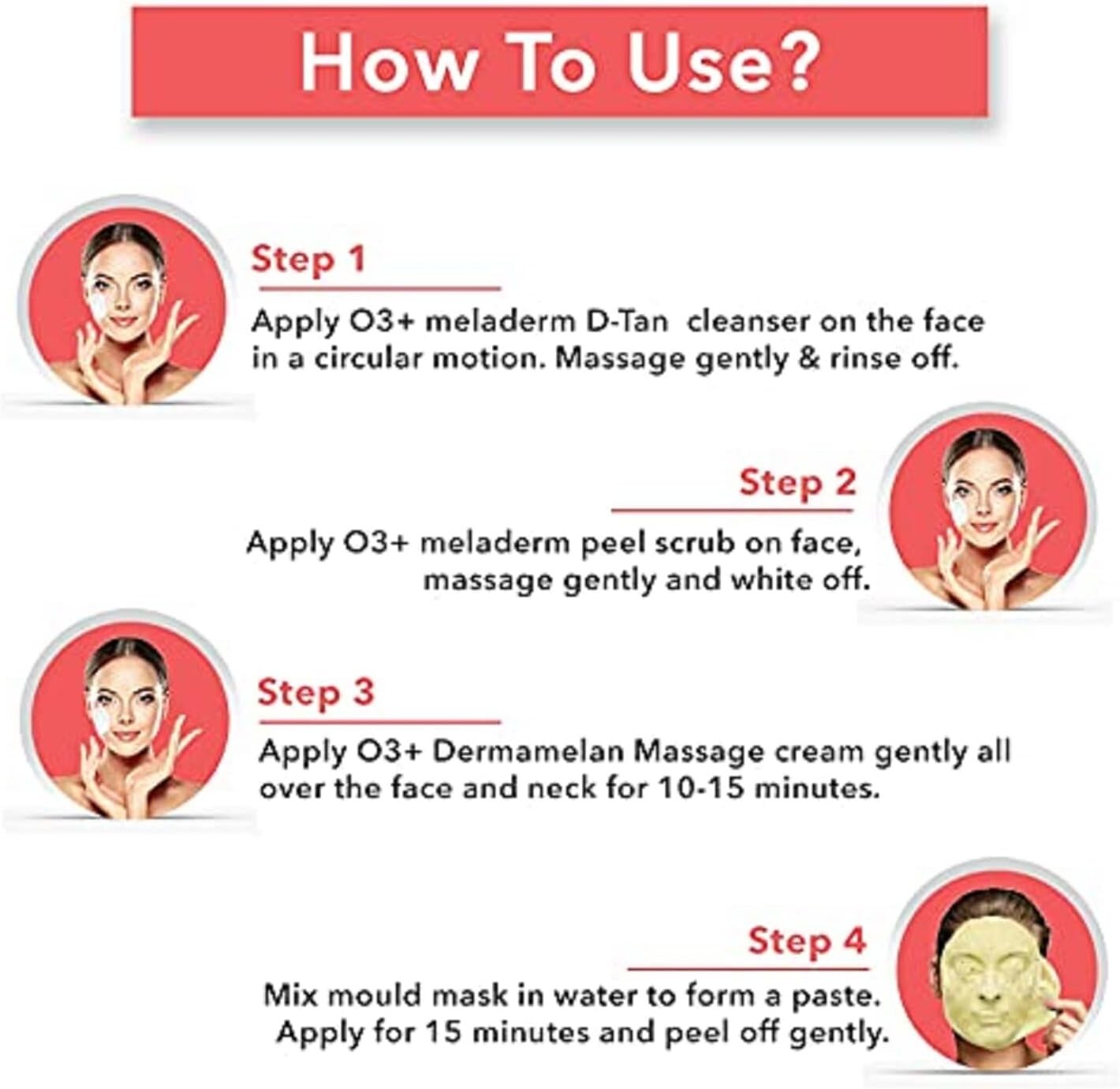 O3+ D Facial kit for tan removal & brightness for tanned & dull skin 45g