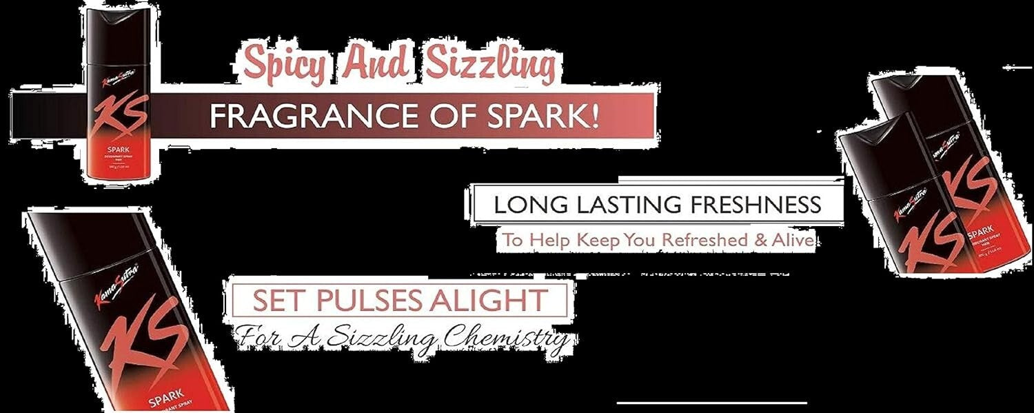 Kama Sutra Spark Deodorant Spray For Men (150 ml)