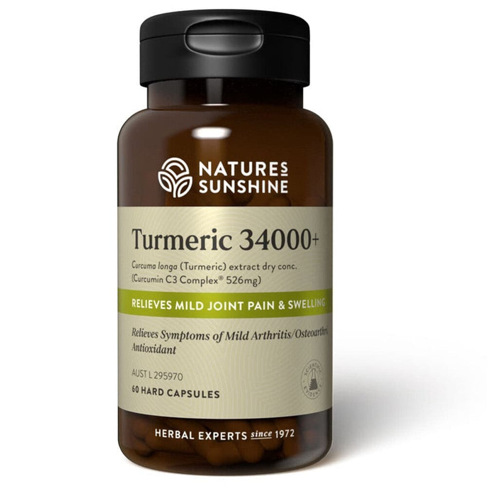 Nature’s Sunshine Turmeric 34000+ Vitamin Capsule - 60 Count Free shipping