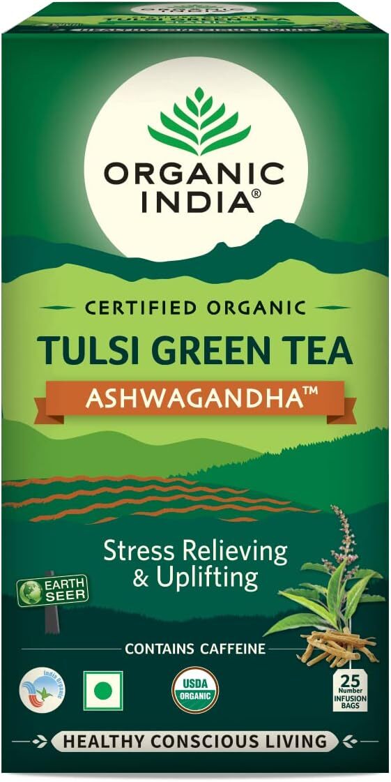 ORGANIC INDIA TEA TULSI 25 TEABAGS - CHOOSE YOUR FAVORITE FLAVOURS