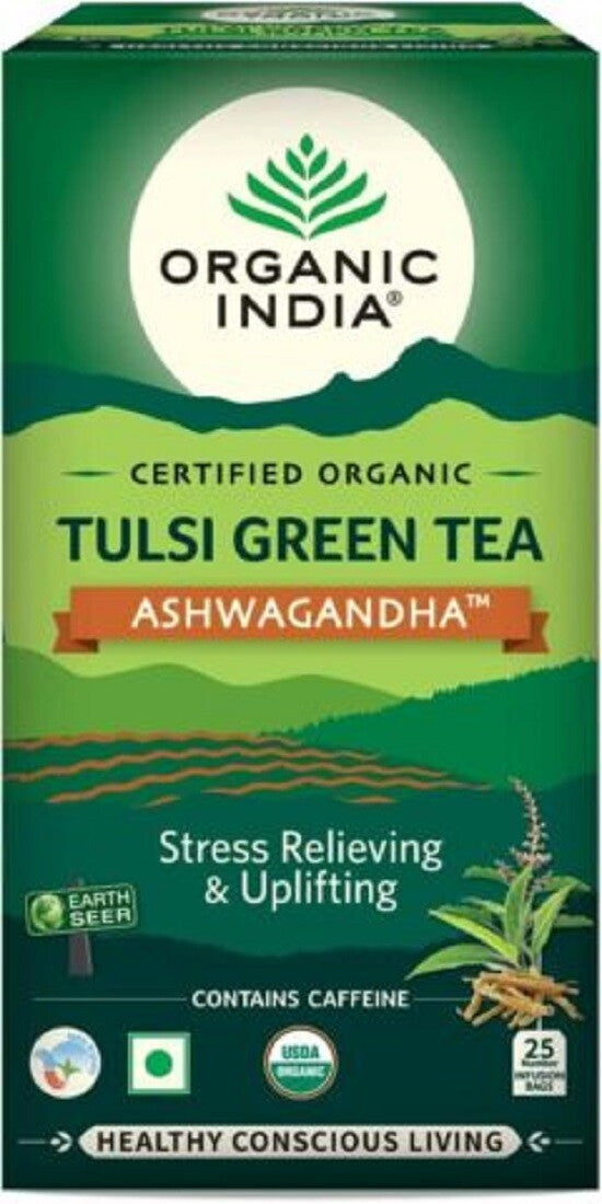 ORGANIC INDIA TEA TULSI 25 TEABAGS - CHOOSE YOUR FAVORITE FLAVOURS