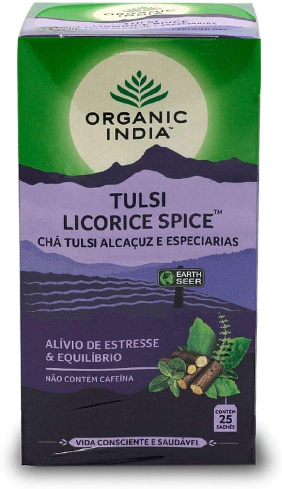 Organic India Tulsi Licorice Spice Tea 25 Tea Bags