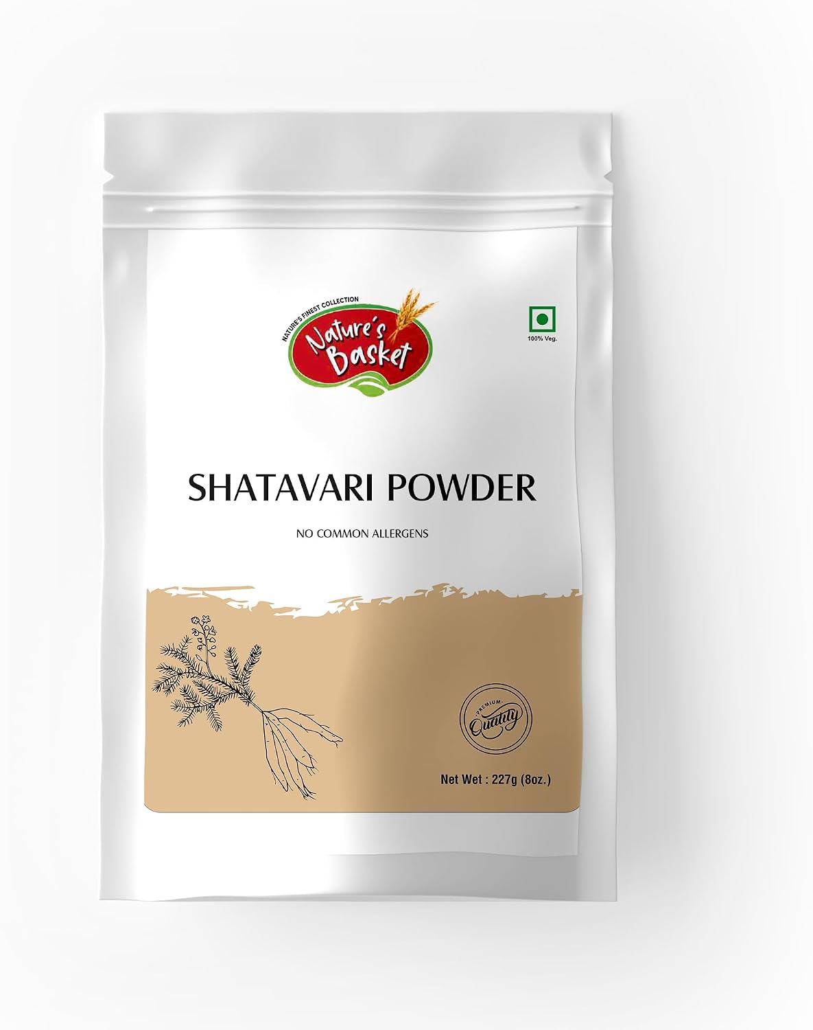 Nature's Basket Shatavari (Asparagus Racemosus) Powder, (227g)