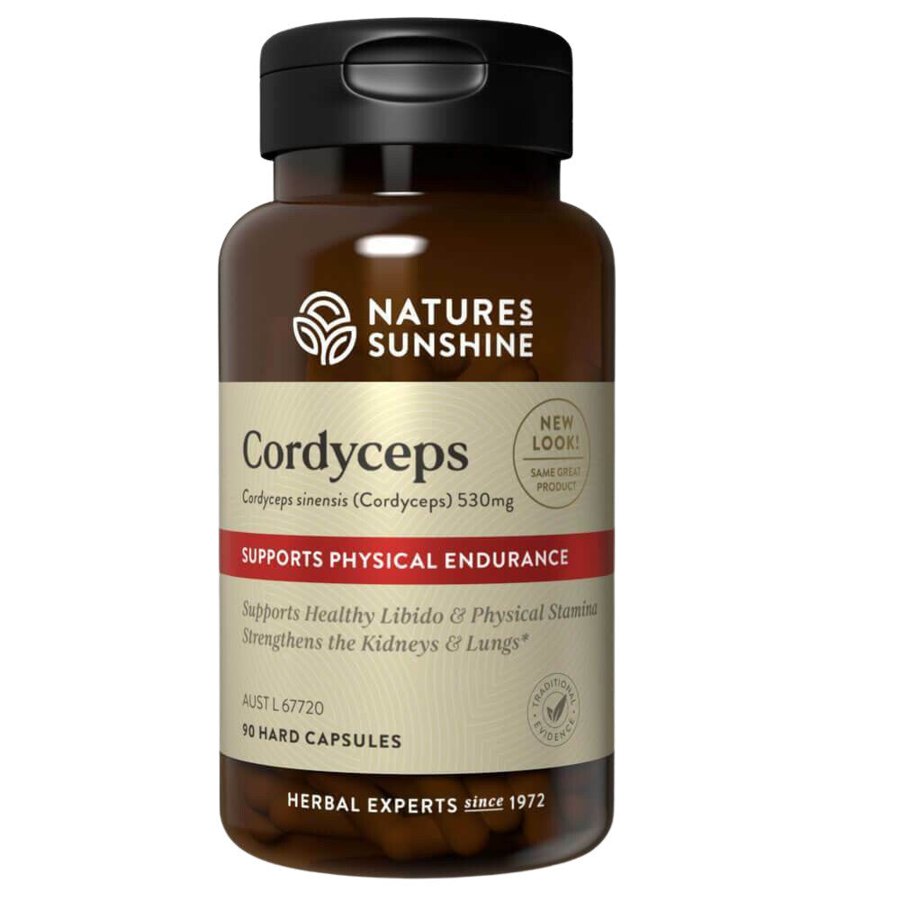 Nature's Sunshine Cordyceps 530mg 90 Caps AIDS Stamina Endurance FREE SHIPPING