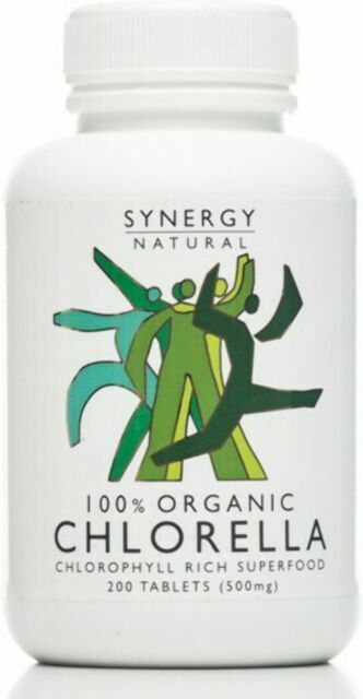 Synergy Organic 500mg Chlorella Tablets - 200 Count FREE SHIPPING
