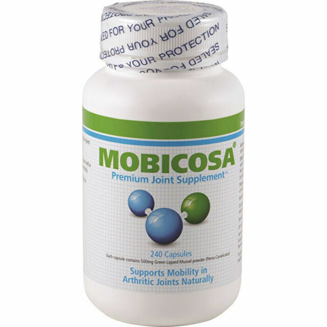 MOBICOSA 500mg Premium Joint Supplement - 240 Capsules FREE SHIPPING