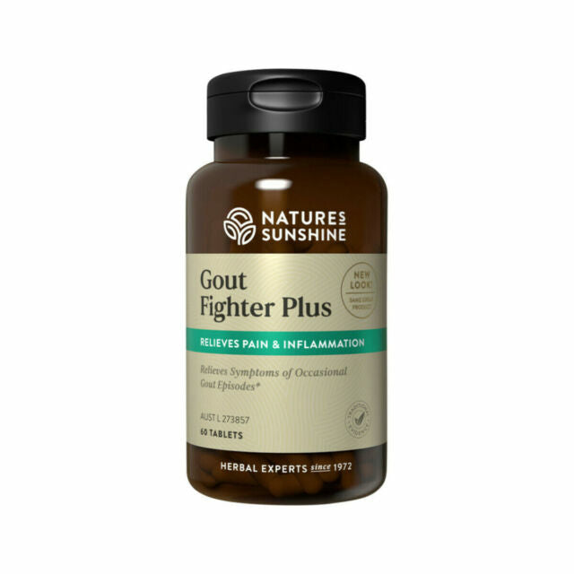 Nature’s Sunshine Gout Fighter Plus Tablets - 60 tablets Free shipping